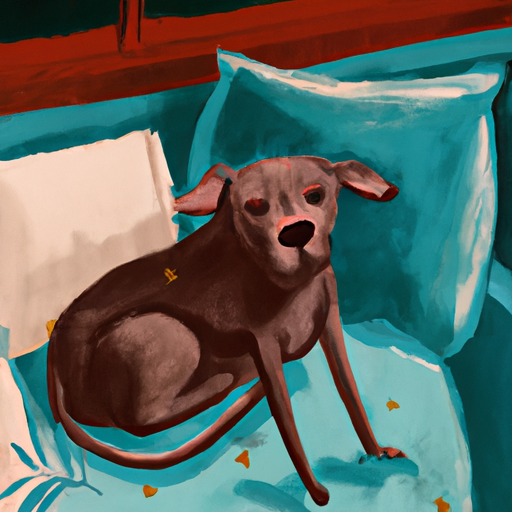 כלב שנראה מרוצה במיטת כלב קטיפה ונוחה